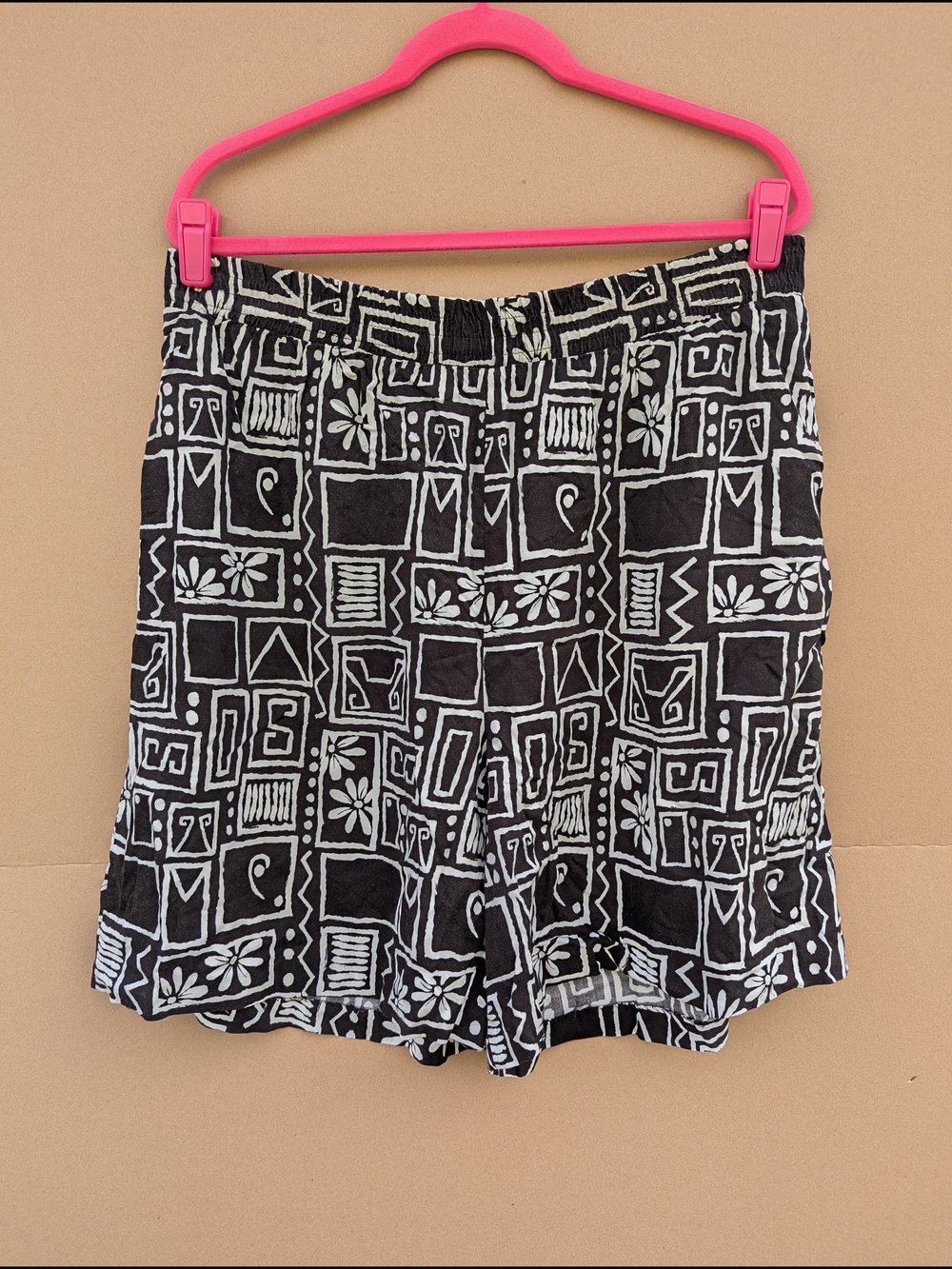 VTG Cascais of California Geometric Maximalist Shorts 1X Women's Made In USA